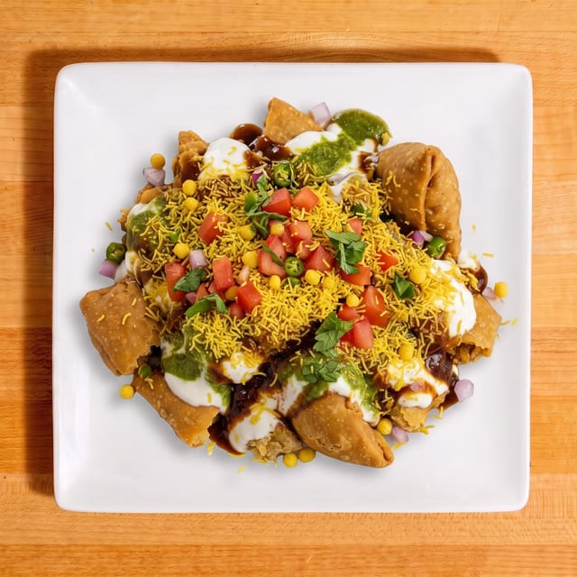 Samosa Chaat.