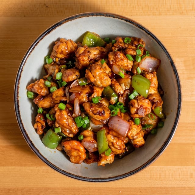 Mushroom Manchurian.