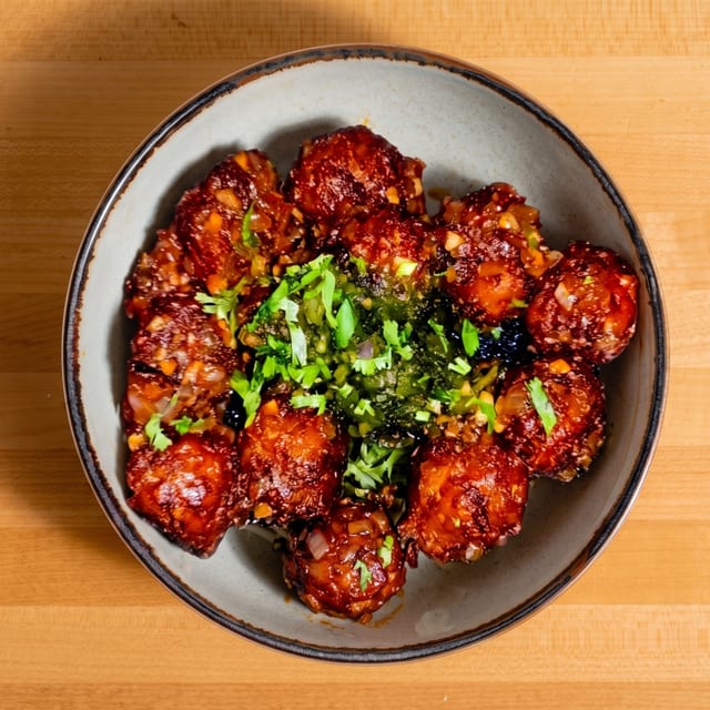 Veg Manchurian.